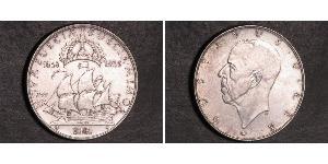 2 Krone Schweden Silber Gustav V. (Schweden) (1858 - 1950)