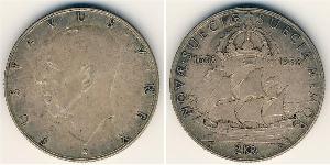 2 Krone Schweden Silber Gustav V. (Schweden) (1858 - 1950)