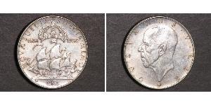 2 Krone Schweden Silber Gustav V. (Schweden) (1858 - 1950)