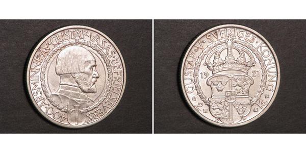 2 Krone Schweden Silber 