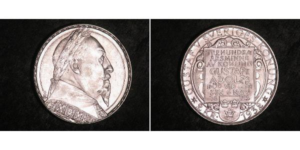 2 Krone Schweden Silber Gustav II. Adolf (Schweden)(1594 – 1632)