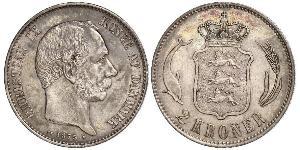 2 Krone Denmark Silver 