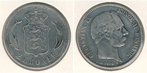 2 Krone Denmark Silver 