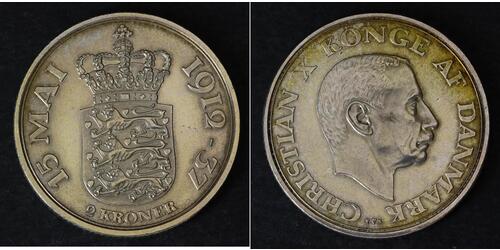 2 Krone Denmark Silver 