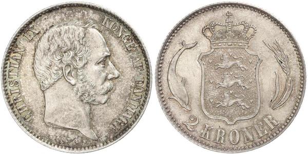 2 Krone Denmark Silver 