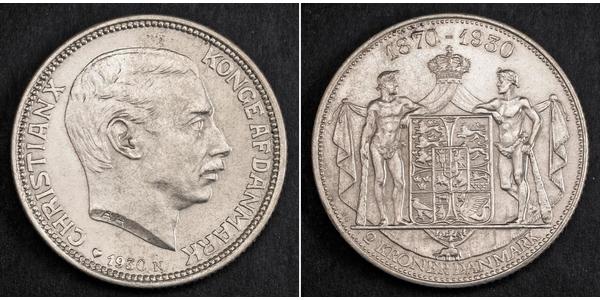 2 Krone Denmark Silver Christian X of Denmark (1870 - 1947)