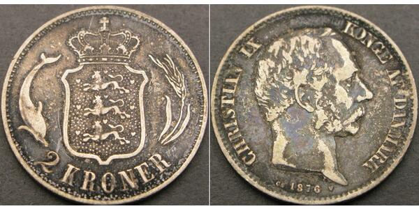 2 Krone Denmark Silver 