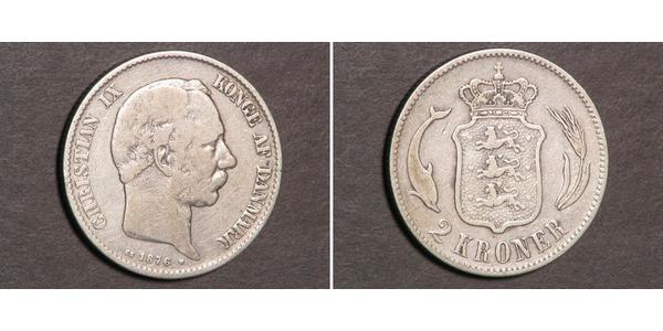 2 Krone Denmark Silver 
