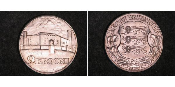 2 Krone Estonia (Republic) Silver 