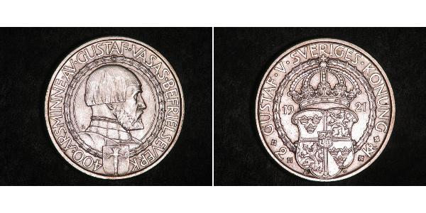 2 Krone Sweden Silver 