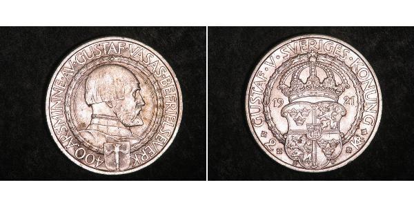 2 Krone Sweden Silver 