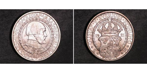 2 Krone Sweden Silver 
