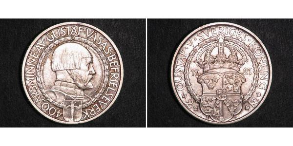 2 Krone Sweden Silver 