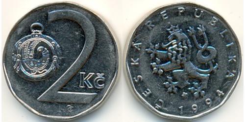 2 Krone Czech Republic Steel/Nickel 