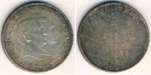 2 Krone 丹麦 銀 