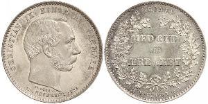 2 Krone 丹麦 銀 克里斯蒂安九世 (1818-1906)