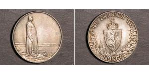 2 Krone 挪威 銀 哈康七世  (1872 - 1957)