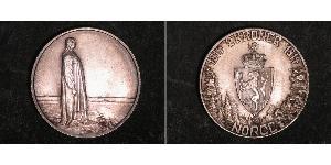 2 Krone 挪威 銀 哈康七世  (1872 - 1957)