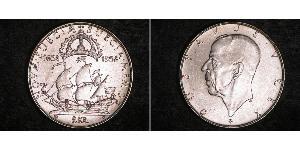 2 Krone 瑞典 銀 古斯塔夫五世 (1858 - 1950)