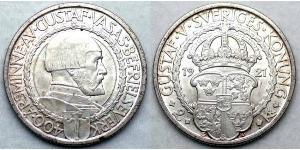 2 Krone 瑞典 銀 