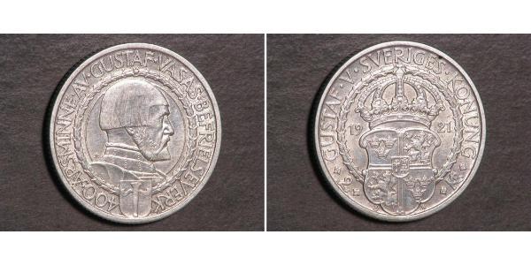2 Krone 瑞典 銀 
