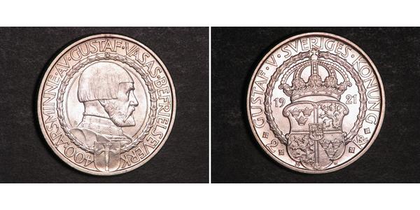 2 Krone 瑞典 銀 