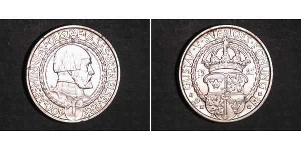 2 Krone 瑞典 銀 