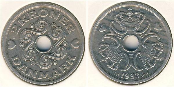 2 Krone 丹麦 銅/镍 