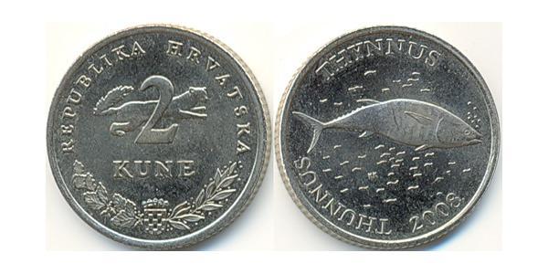 2 Kuna Croazia Rame/Nichel 