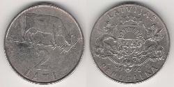 2 Lats Latvia (1991 - )  