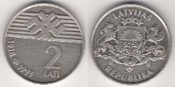 2 Lats Latvia (1991 - )  