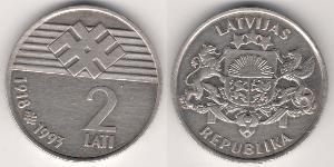 2 Lats Latvia (1991 - )  