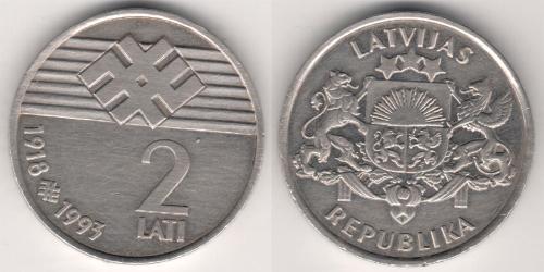 2 Lats Latvia (1991 - )  