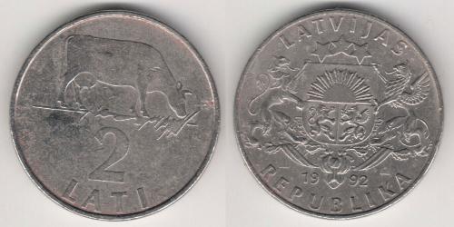 2 Lats Lettonia (1991 - )  