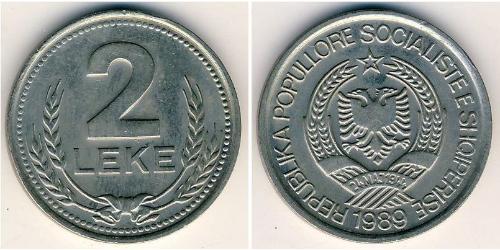 2 Lek Albania Copper/Nickel 