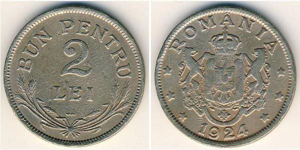 2 Leu Royaume de Roumanie (1881-1947) Cuivre/Nickel 
