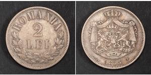 2 Leu Reino de Rumanía (1881-1947) Plata 