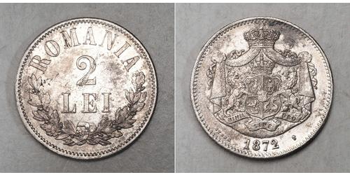 2 Leu Reino de Rumanía (1881-1947) Plata 