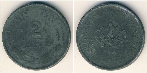2 Leu 羅馬尼亞王國 (1881 - 1947) Zinc 