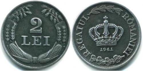 2 Leu Romania Zinco 