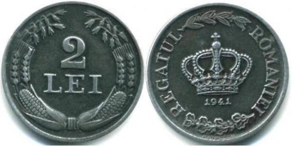 2 Leu Romania Zinco 