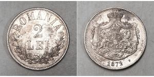 2 Leu 羅馬尼亞王國 (1881 - 1947) 銀 