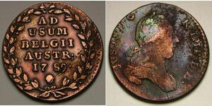 2 Liard Paesi Bassi austriaci (1713-1795) Rame 