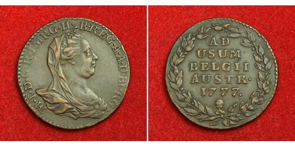 2 Liard Австрійські Нідерланди (1713-1795) Мідь 