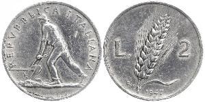 2 Lira Italia Alluminio 