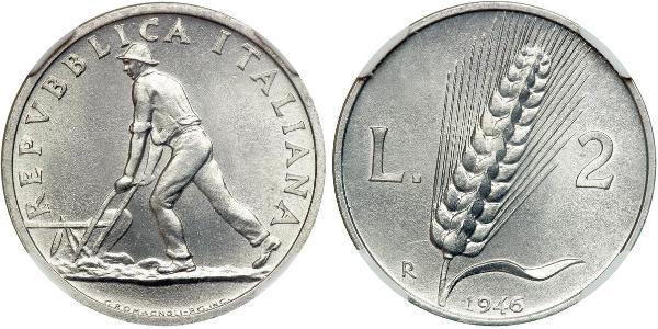 2 Lira Italia Alluminio 