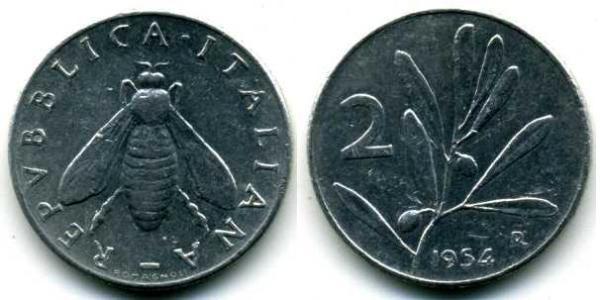 2 Lira Italia Aluminio 