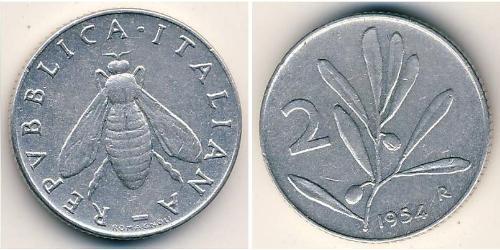 2 Lira Italie Aluminium 