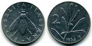 2 Lira Italy Aluminium 