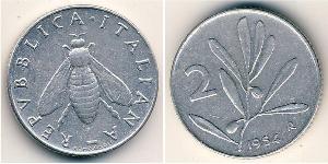 2 Lira Italy Aluminium 